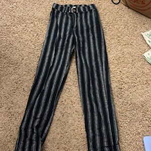 brandy striped pants